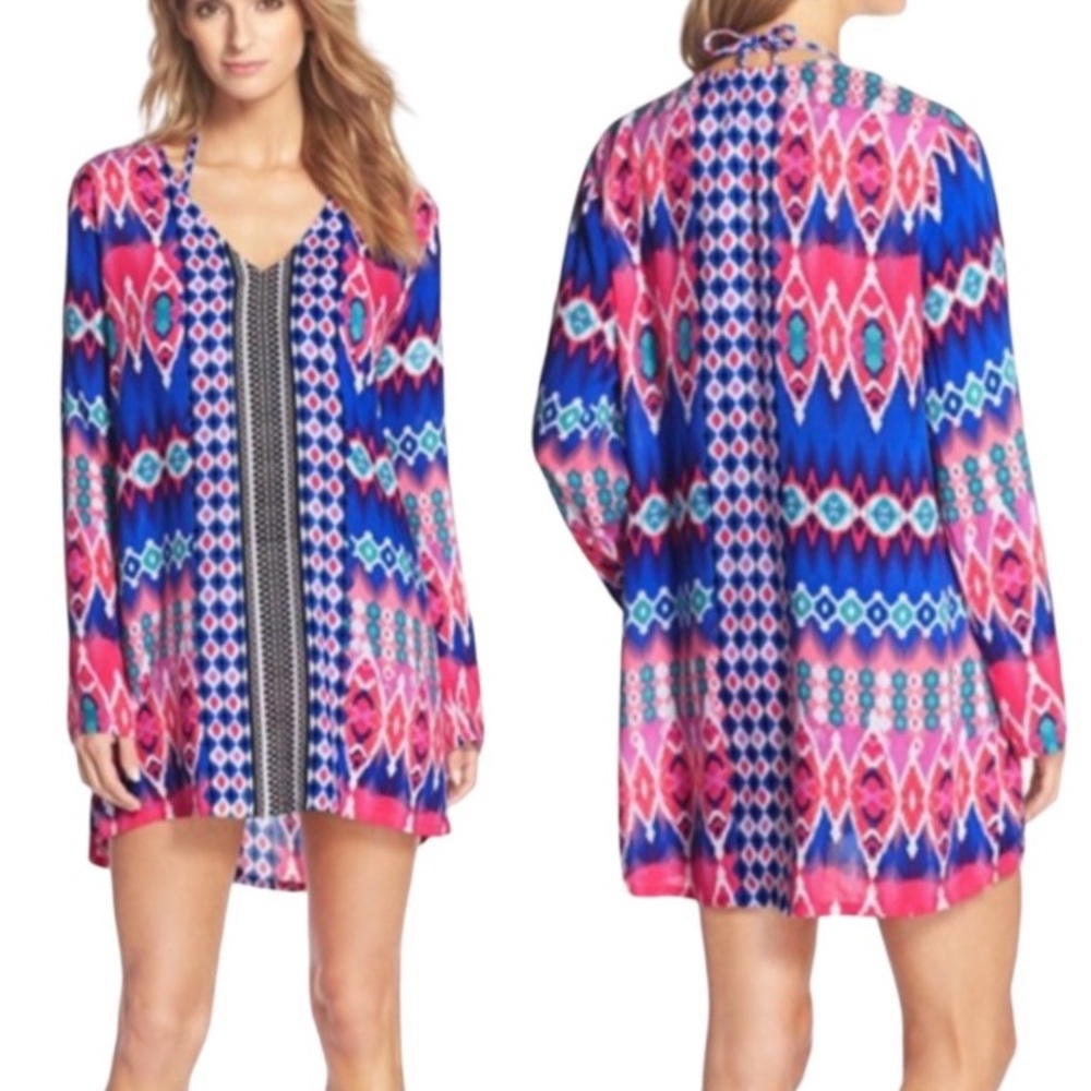 La Blanca Sandbar Cover-Up Tunic - Small Beach Swim Dress S